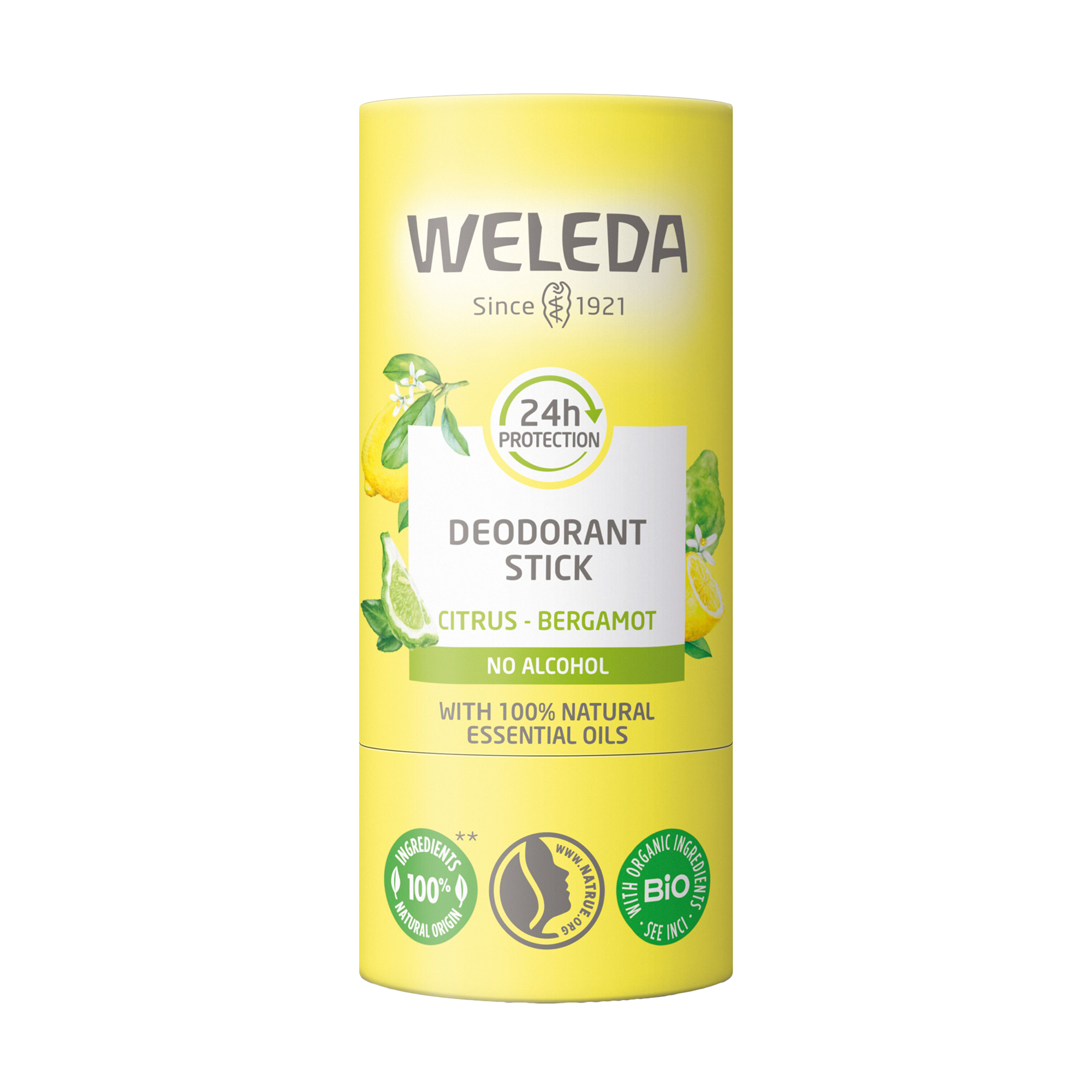 Дезодорант-стік Weleda Deodorant Stick Citrus-Bergamot Лимон та бергамот, 50 г