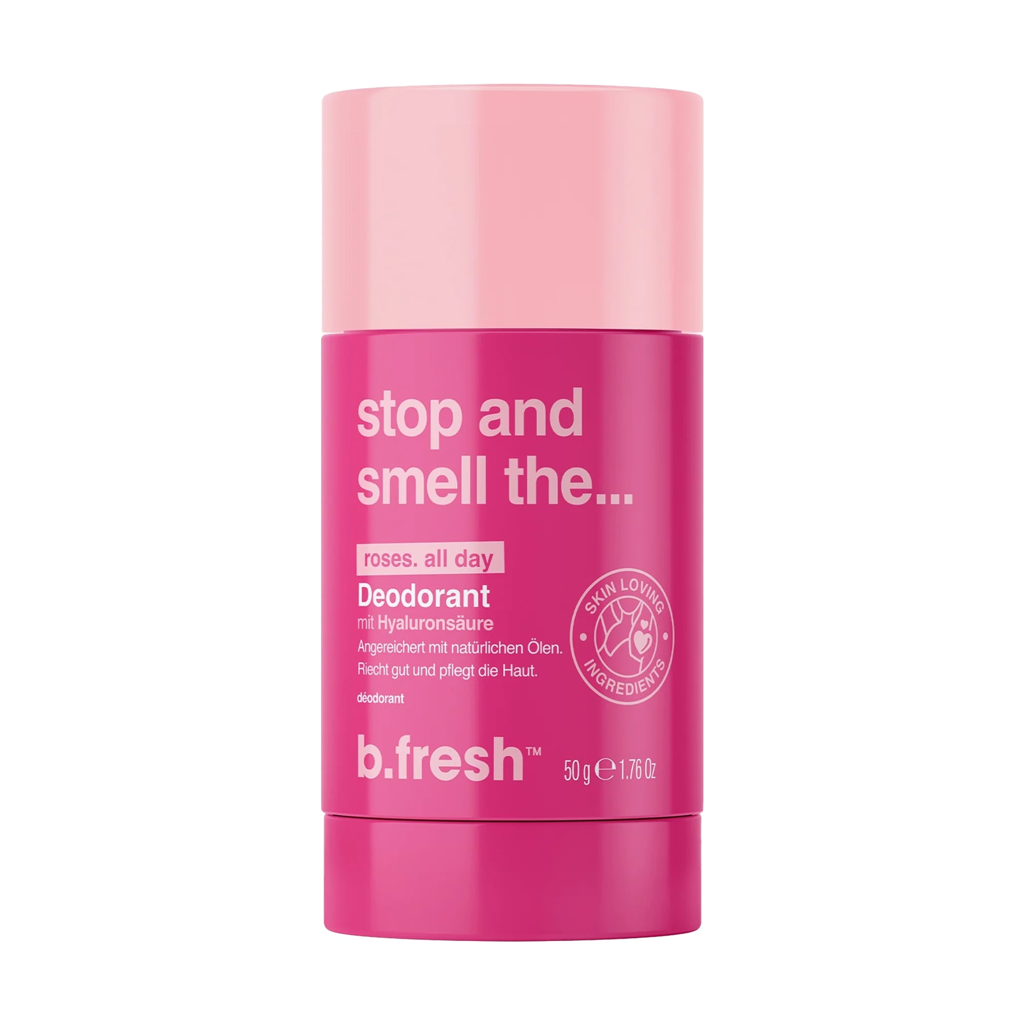 Уцінка! Дезодорант-стік b.fresh Stop And Smell The ... Roses. All Day з гіалуроновою кислотою, 50 г